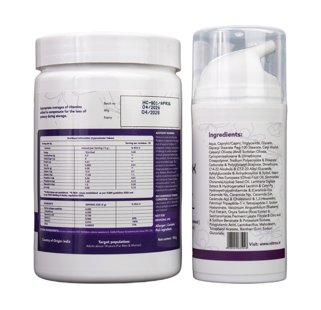 Collagen Peptides & Repair Moisturizer Combo