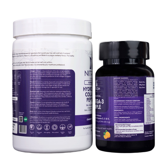 Omega-3 Capsules + Collagen Peptides Combo