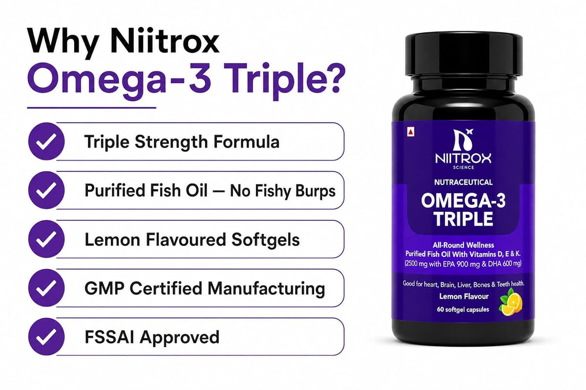 OMEGA-3 Triple Fish Oil Capsules 2500mg