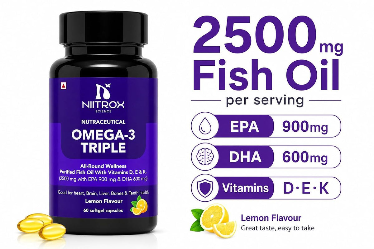 OMEGA-3 Triple Fish Oil Capsules 2500mg