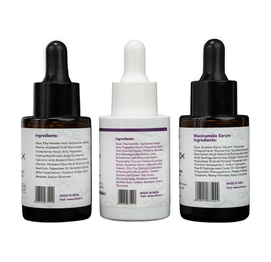 Vitamin C + Niacinamide + Face Serum: 3 Serums Combo (30 ml Each)