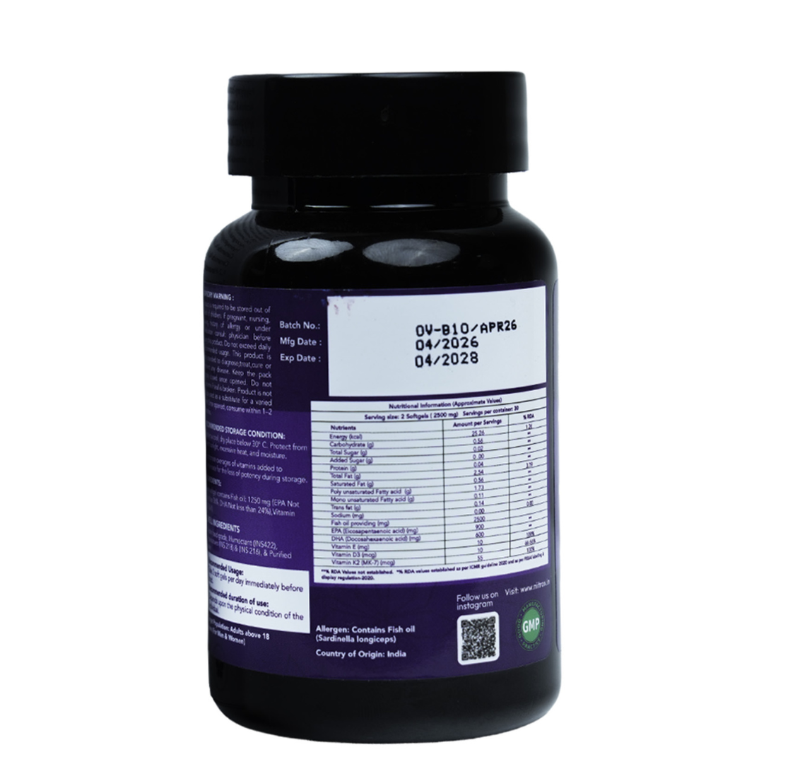 OMEGA-3 Triple Fish Oil Capsules 2500mg